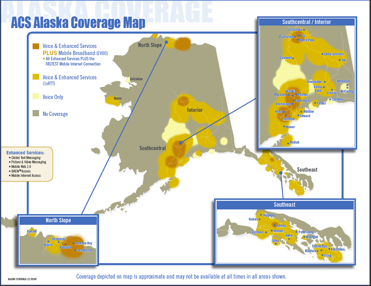 Verizon Coverage Map Alaska