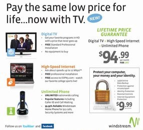 Windstream plans to bring back its "price for life" promotion this year.