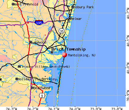 Mantoloking is located on New Jersey's barrier island.