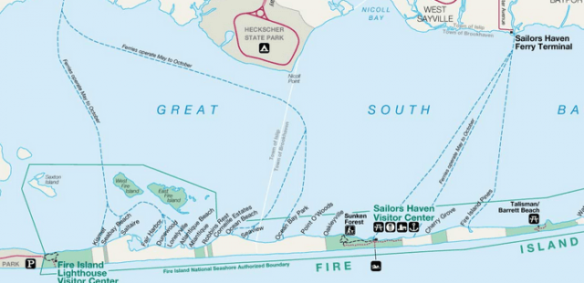 The worst affected communities on Fire Island.