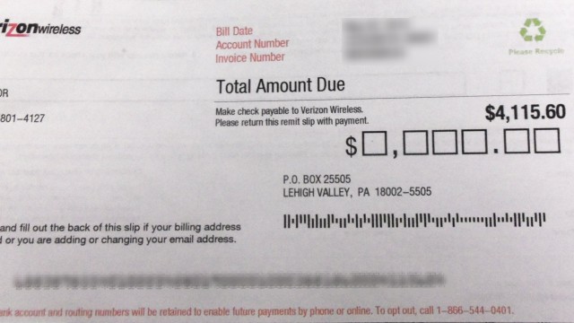 verizon bill