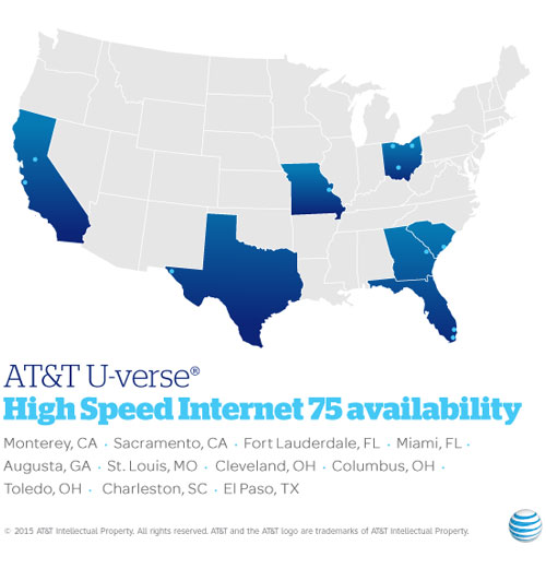 U Verse Availability Map Stop The Cap! » At&T Expands 75Mbps U-Verse Speeds In Seven Cities, But You  Probably Don't Qualify To Get Them