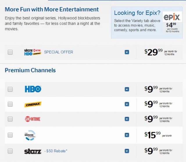 Are you overpaying for premium movie channels? If you are paying more than this, you are.