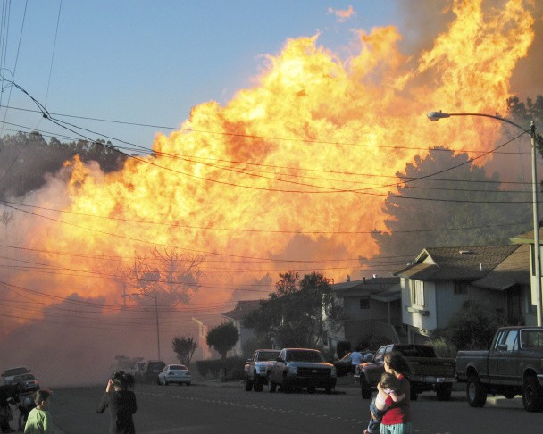 The San Bruno gas pipeline explosion.