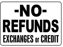 refunds credit exchanges sign signs frontier 10x14 plastic dispute slimmed contract gets package tv duty heavy refuses down its