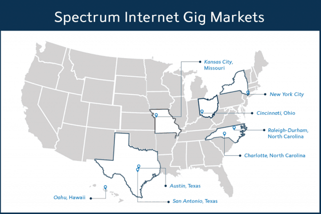 Spectrum Coverage In My Area Stop The Cap! » Charter/Spectrum: We'll Offer Gigabit Speed Nationwide By  The End Of 2018