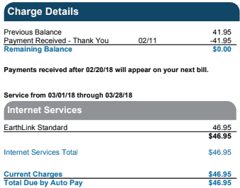 pay earthlink bill online