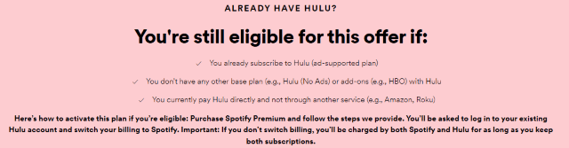 Spotify Hulu Free Account