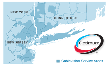 Cablevision serves communities surrounding the metropolitan New York region