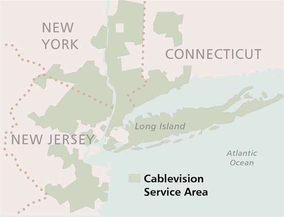cablevision service area