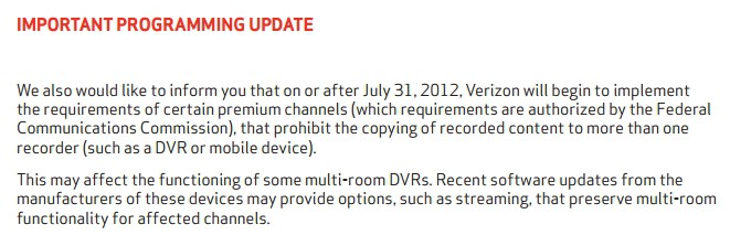 Verizon Now Allows TV Customers To Stream DVR Recordings Outside