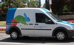 google fiber truck