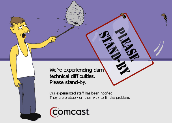 comcast technical difficulties