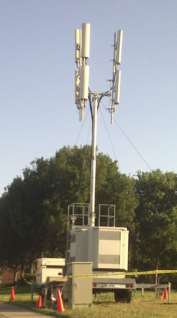 Cell tower on wheels