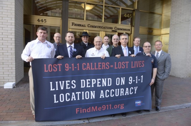 Prominent law enforcement, public safety, and emergency response organizations held a press event outside the Federal Communications Commission (FCC) on Monday, November 18th at the opening of a Commission workshop on e911 location accuracy.