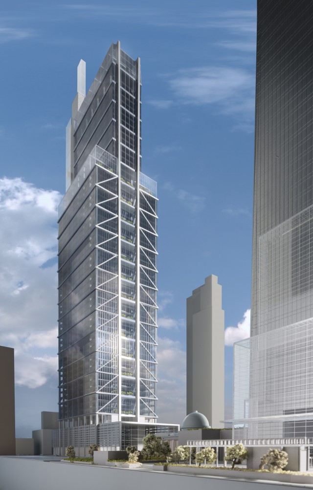 Comcast's new glass and stainless steel tower will include 1.517 million rentable square feet and offer a new Four Seasons hotel and a soaring, block-long lobby with a glass-enclosed indoor plaza.