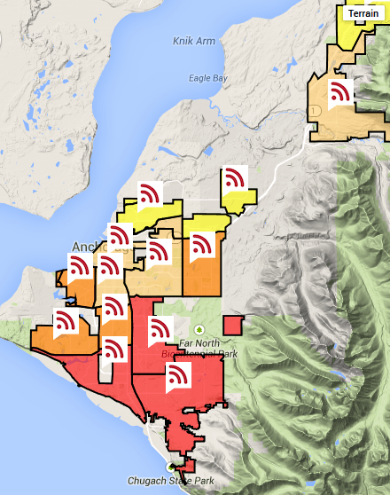 GCI is asking customers to vote support for their neighborhoods getting fiber upgrades. The more red this map of Anchorage shows, the more customers who have shown support for fiber broadband.