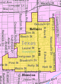 Bellaire is a mostly residential community surrounded by Houston.
