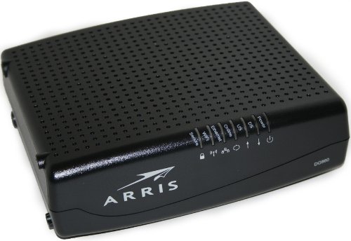 The Arris Touchstone 860, which can be identified by its model number depicted on the front of the modem.