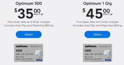 Stop the Cap! » Altice USA's Optimum Selling Gigabit Service for $45 a  Month… With a $200 Prepaid Visa Card